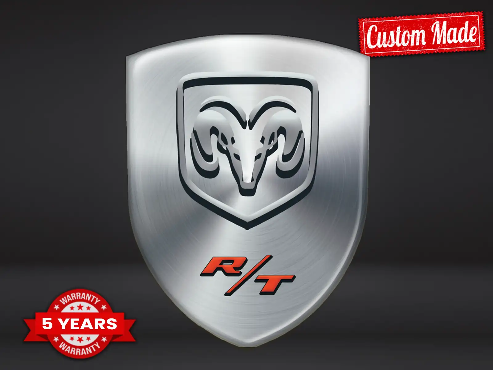 Dodge Heckscheibenaufkleber Premium Anpassbar Exklusiv